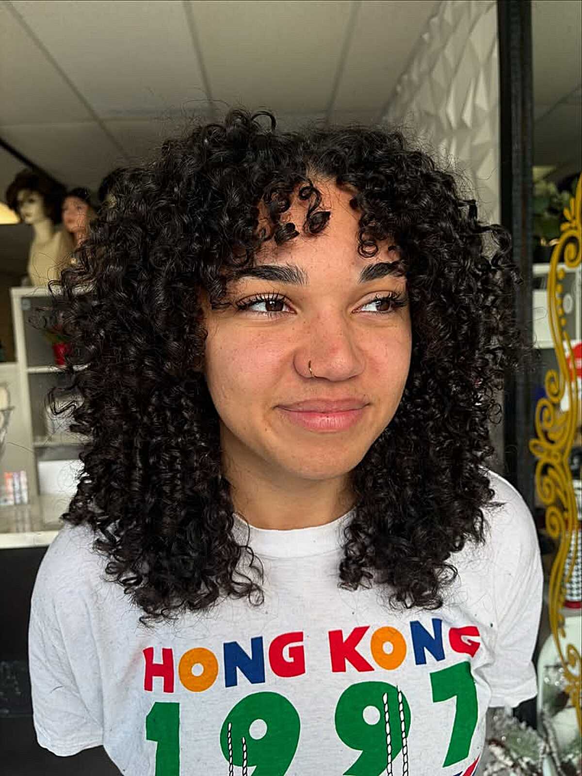 Textured Curls with Defined Shape